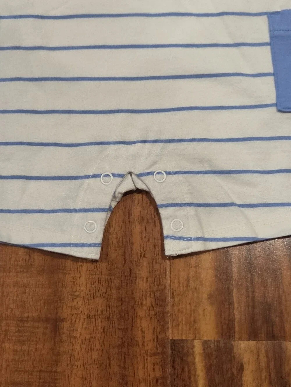 Janie and Jack NWT 3-6 Months Blue/Ivory Striped Romper